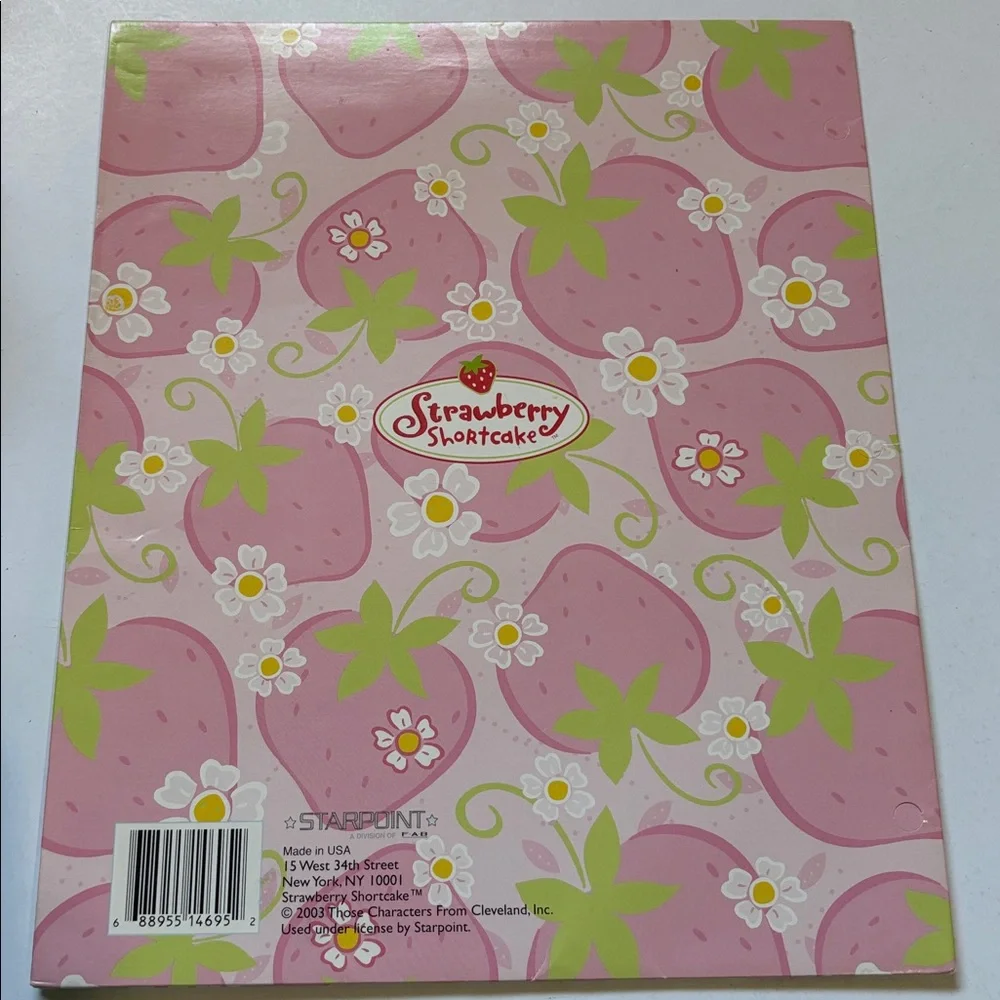 Strawberry Shortcake Folder 2003 Millennial Strawberry Shortcake School Folder